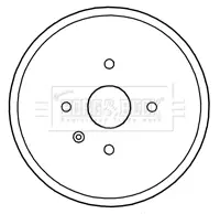 Тормозной барабан BORG & BECK BBR7214
