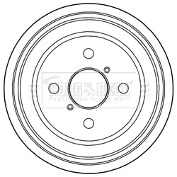 Тормозной барабан BORG & BECK BBR7217