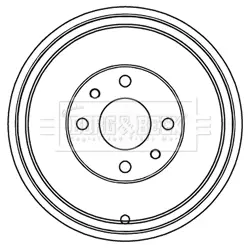 Тормозной барабан BORG & BECK BBR7218