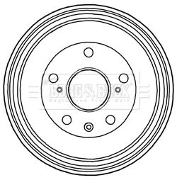 Тормозной барабан BORG & BECK BBR7220