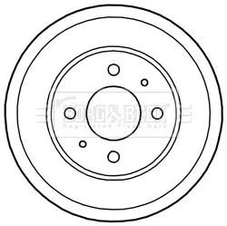 Тормозной барабан BORG & BECK BBR7222