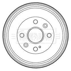 Тормозной барабан BORG & BECK BBR7223