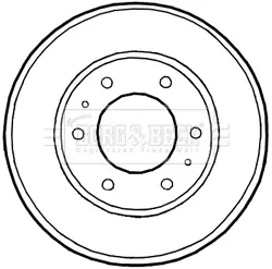 Тормозной барабан BORG & BECK BBR7226