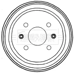 Тормозной барабан BORG & BECK BBR7228