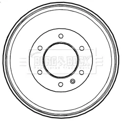 Тормозной барабан BORG & BECK BBR7229