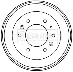 Тормозной барабан BORG & BECK BBR7230