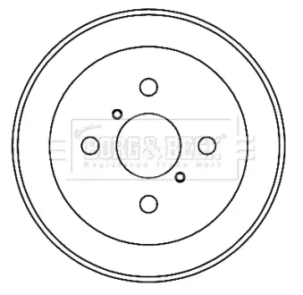 Тормозной барабан BORG & BECK BBR7231