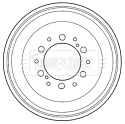 Тормозной барабан BORG & BECK BBR7232