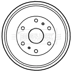 Тормозной барабан BORG & BECK BBR7234