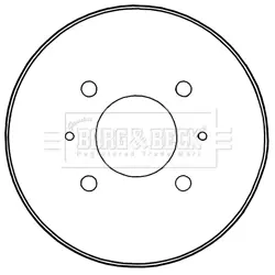 Тормозной барабан BORG & BECK BBR7235