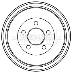 Тормозной барабан BORG & BECK BBR7236