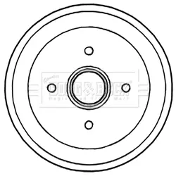 Тормозной барабан BORG & BECK BBR7238