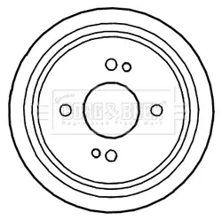 Тормозной барабан BORG & BECK BBR7241