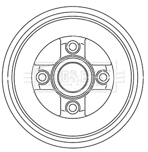 Тормозной барабан BORG & BECK BBR7243