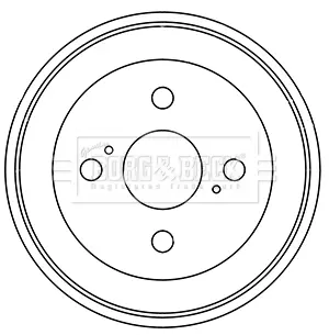 Тормозной барабан BORG & BECK BBR7246