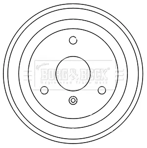 Тормозной барабан BORG & BECK BBR7248