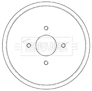 Тормозной барабан BORG & BECK BBR7252
