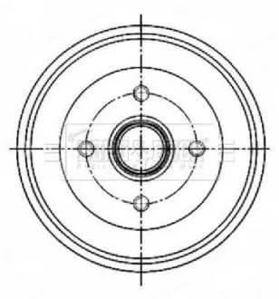 Тормозной барабан BORG & BECK BBR7255