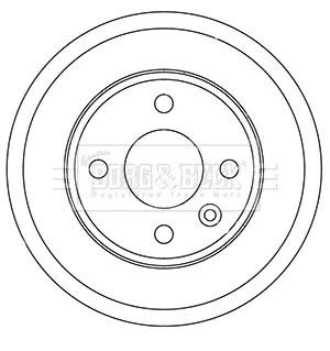 Тормозной барабан BORG & BECK BBR7257