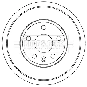Тормозной барабан BORG & BECK BBR7258