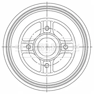 Тормозной барабан BORG & BECK BBR7259