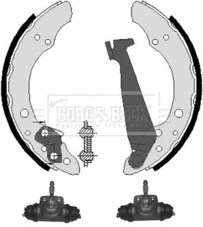 Комплект тормозных колодок BORG & BECK BBS1031K