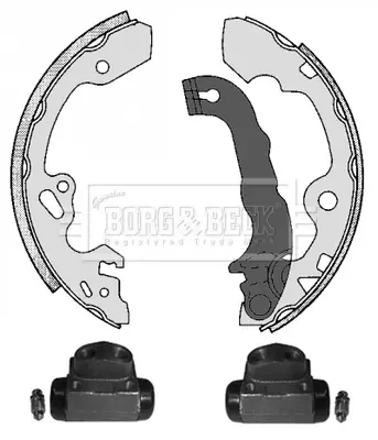 Комплект тормозных колодок BORG & BECK BBS1075K (фото 1)