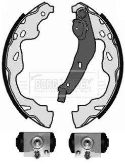 Комплект тормозных колодок BORG & BECK BBS1102K