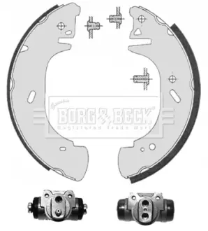 Комплект тормозных колодок BORG & BECK BBS1121K
