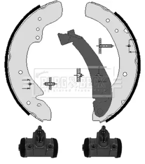 Комплект тормозных колодок BORG & BECK BBS1125K