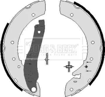 Комплект тормозных колодок BORG & BECK BBS6020