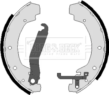 Комплект тормозных колодок BORG & BECK BBS6023