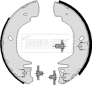 Комплект тормозных колодок BORG & BECK BBS6024