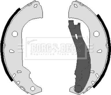 Комплект тормозных колодок BORG & BECK BBS6026