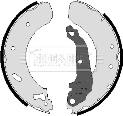 Комплект тормозных колодок BORG & BECK BBS6032 (фото 1)