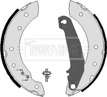 Комплект тормозных колодок BORG & BECK BBS6033