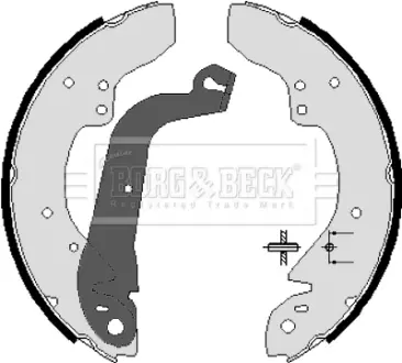Комплект тормозных колодок BORG & BECK BBS6037