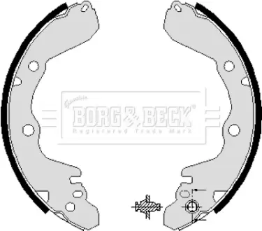Комплект тормозных колодок BORG & BECK BBS6038