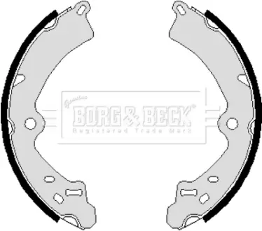 Комплект тормозных колодок BORG & BECK BBS6062