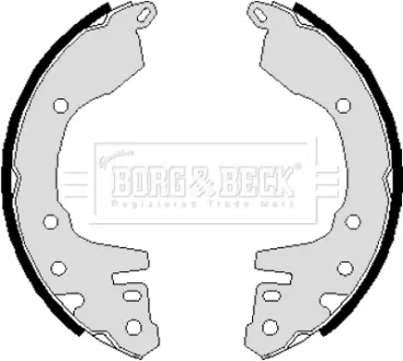 Комплект тормозных колодок BORG & BECK BBS6072