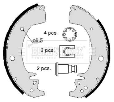 Комплект тормозных колодок BORG & BECK BBS6078