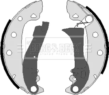 Комплект тормозных колодок BORG & BECK BBS6095