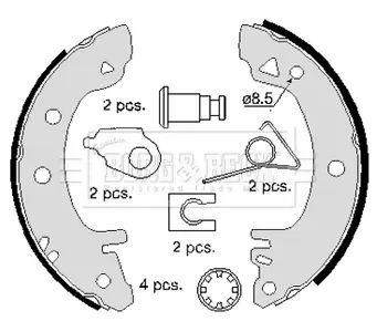 Комплект тормозных колодок BORG & BECK BBS6097
