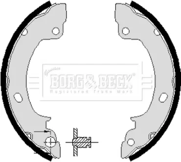 Комплект тормозных колодок BORG & BECK BBS6100