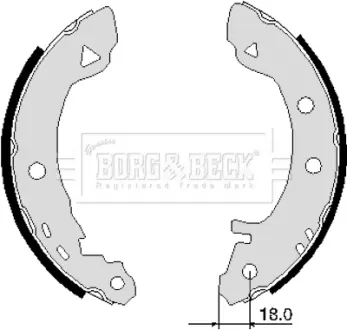 Комплект тормозных колодок BORG & BECK BBS6103