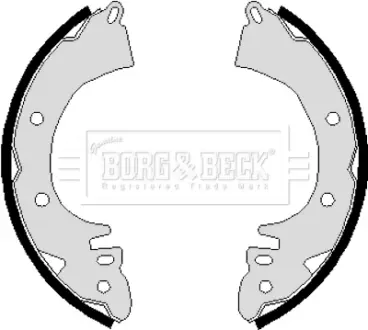 Комплект тормозных колодок BORG & BECK BBS6114