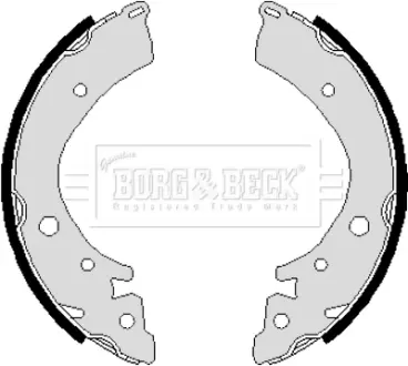 Комплект тормозных колодок BORG & BECK BBS6116