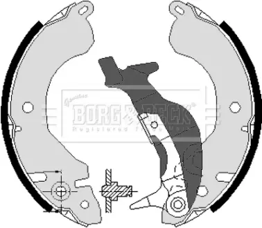 Комплект тормозных колодок BORG & BECK BBS6117