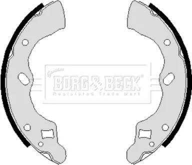 Комплект тормозных колодок BORG & BECK BBS6118