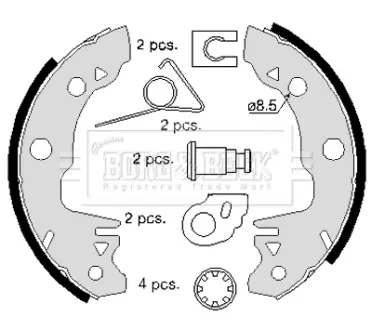 Комплект тормозных колодок BORG & BECK BBS6123